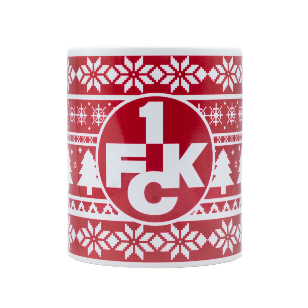Tasse Weihnachten Logo rot/weiß