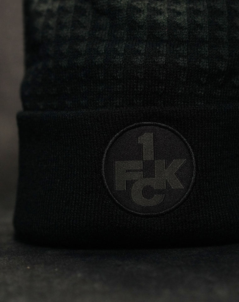 Beanie Farbverlauf schwarz